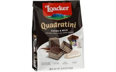 לואקר ופל בטעם קקאו במילוי קרם חלבי