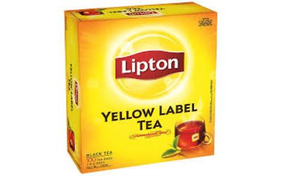 ליפטון יילו לייבל תה שחור 100 תיונים