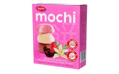 מוצ'י בטעמי וניל שוקולד ותות שדה