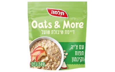 דייסת שיבולת שועל עם צ'יה תפוח וקינמון