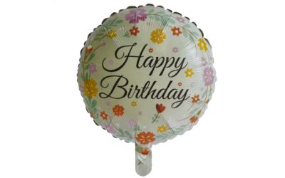 בלון יומולדת פרחים