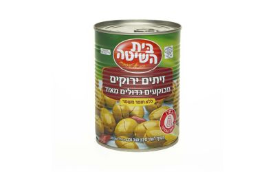 זיתים ירוקים מבוקעים גדולים מאוד