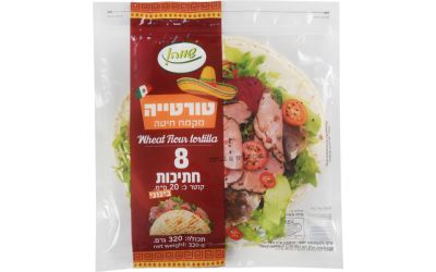טורטייה מקמח חיטה 20 ס"מ 8 יח'