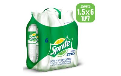ספרייט זירו גזוז בטעם לימון ליים דל קלוריות