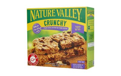 קראנצ'י חטיף שיבולת שועל עם חתיכות בטעם שוקולד