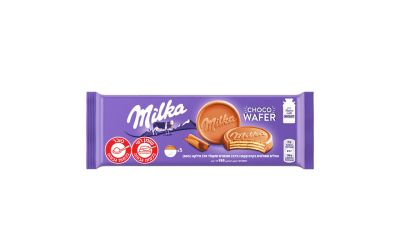 וופלים ממולאים בקרם קקאו ומצופים שוקולד חלב