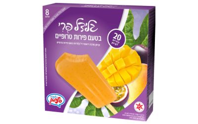 גלידל פרי קרחון סורבה דיאטטי פירות טרופים 8 יח'