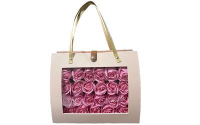 תיק ורדים ורוד