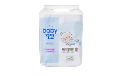 חמישיית מגבונים בניחוח עדין בייבי