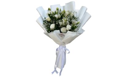 זר מדורג לבן