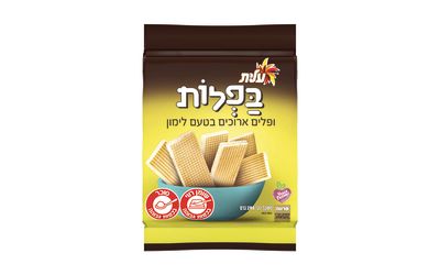 ופלים ארוכים בטעם לימון