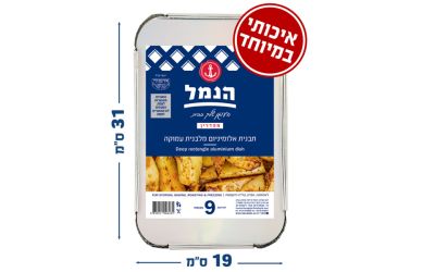 מגש הכסף תבנית מלבן עמוק + מכסה