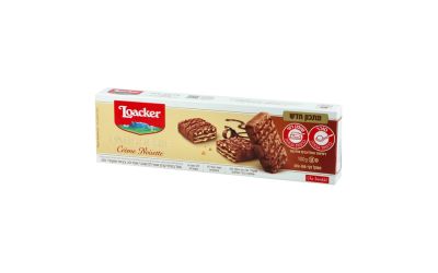 וופל במילוי קרם אגוזי לוז בציפוי שוקולד חלב