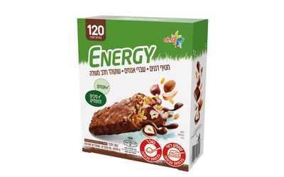 חטיף דגנים שברי אגוזים ושוקולד חלב מעולה