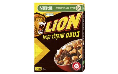 ליון דגני בוקר בטעם שוקולד וקרמל