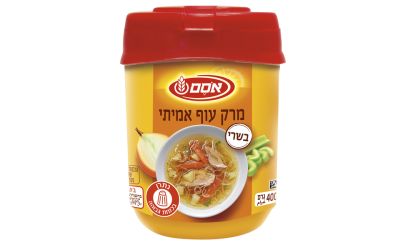 מרק עוף אמיתי בשרי