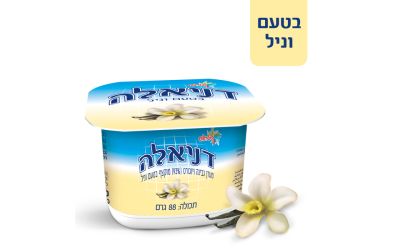 דניאלה מעדן גבינה ויוגורט מוקצף בטעם וניל