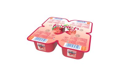 תאומים מעדן גבינה עם תות 5%