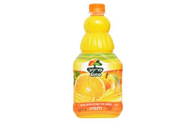 100% מיץ תפוזים סחוט ולנסיה