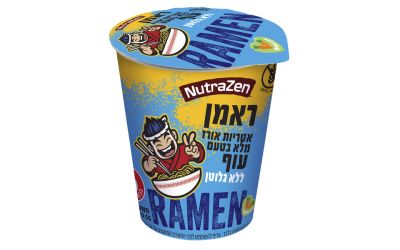 ראמן אטריות אורז מלא בטעם עוף