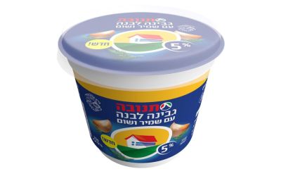 גבינה לבנה עם שמיר ושום 5%