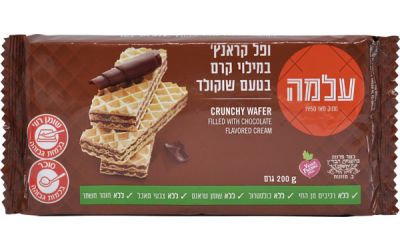 ופלים בלגי במילוי קרם בטעם שוקולד