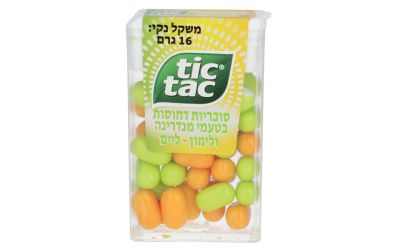 סוכריות דחוסות בטעם מנדרינה ולימון ליים