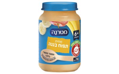 מחית תפוח בננה