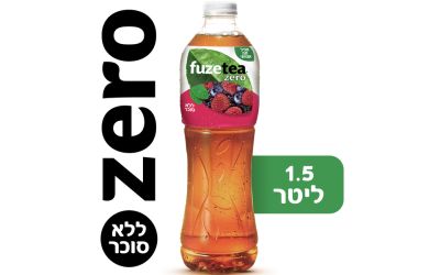 זירו משקה תה קר בטעם פירות יער נענע ללא סוכר