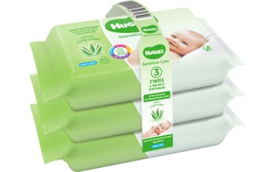 מגבונים לחים סנסיטיב שלישייה