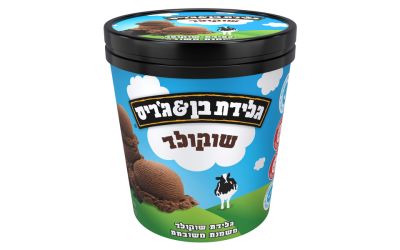גלידת שמנת משובחת בטעם שוקולד