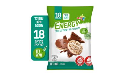 פריכיות אורז עם תחתית שוקולד חלב