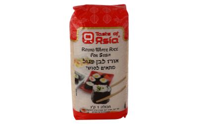 אורז לבן עגול מתאים לסושי