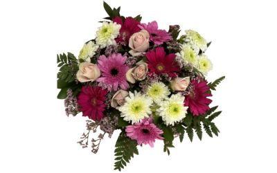 זר חגיגה ורודה