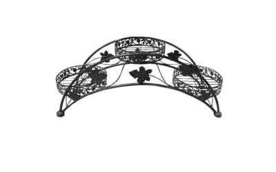 מעמד 3 עציצים לבן