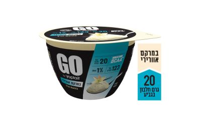 גו יוגורט אוורירי בטעם וניל 1%