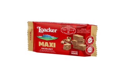 מקסי עלי וופל פריכים במילוי קרם אגוזי לוז