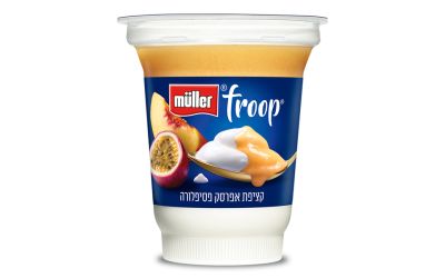 פרופ יוגורט קציפת אפרסק ופסיפלורה