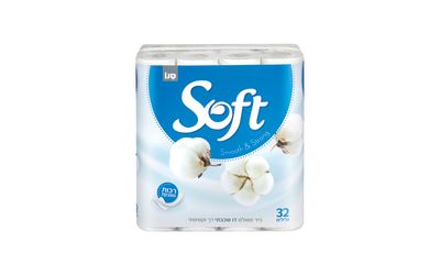 נייר טואלט דו שכבתי רך וקטיפתי