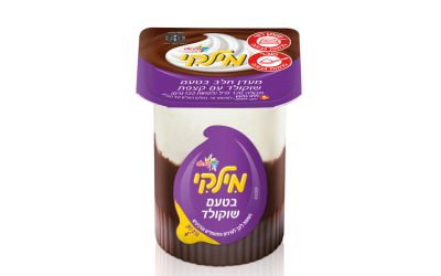 מילקי מעדן חלב בטעם שוקולד עם קצפת