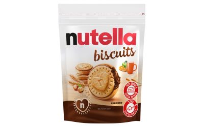 ביסקוויטים במילוי נוטלה ממרח קקאו עם אגוזי לוז