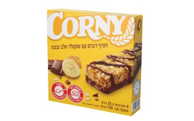 חטיף דגנים עם שוקולד חלב ובננה