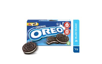 אוראו עוגיות סנדוויץ' בטעם שוקולד ממולאות קרם בטעם וניל