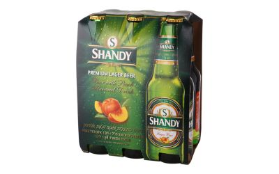 שנדי בירה בטעם אפרסק 6 יחידות