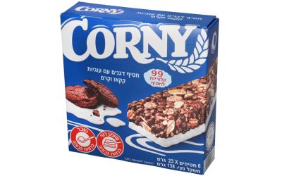 חטיף דגנים עם עוגיות קקאו וקרם