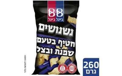 נישנושיםחטיף בטעם שמנת בצל 260 גרם