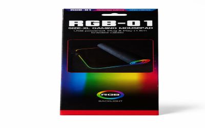 RGB-01 משטח עכבר גיימינג XL עם תאורת RGB