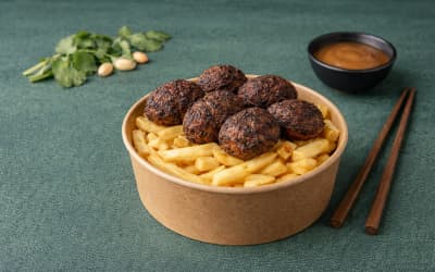 חמגשית קציצות ערוק וציפס