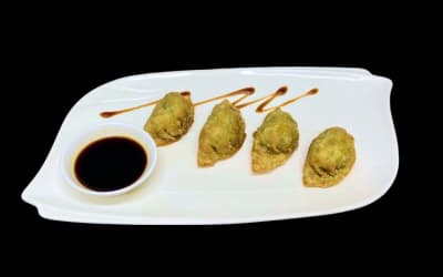 Gyoza with vegetables
