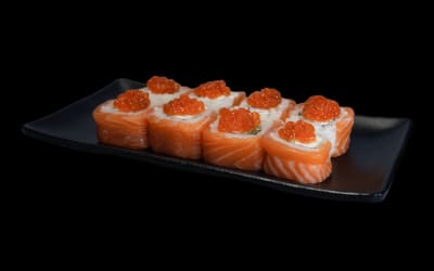 Philadelphia with red caviar